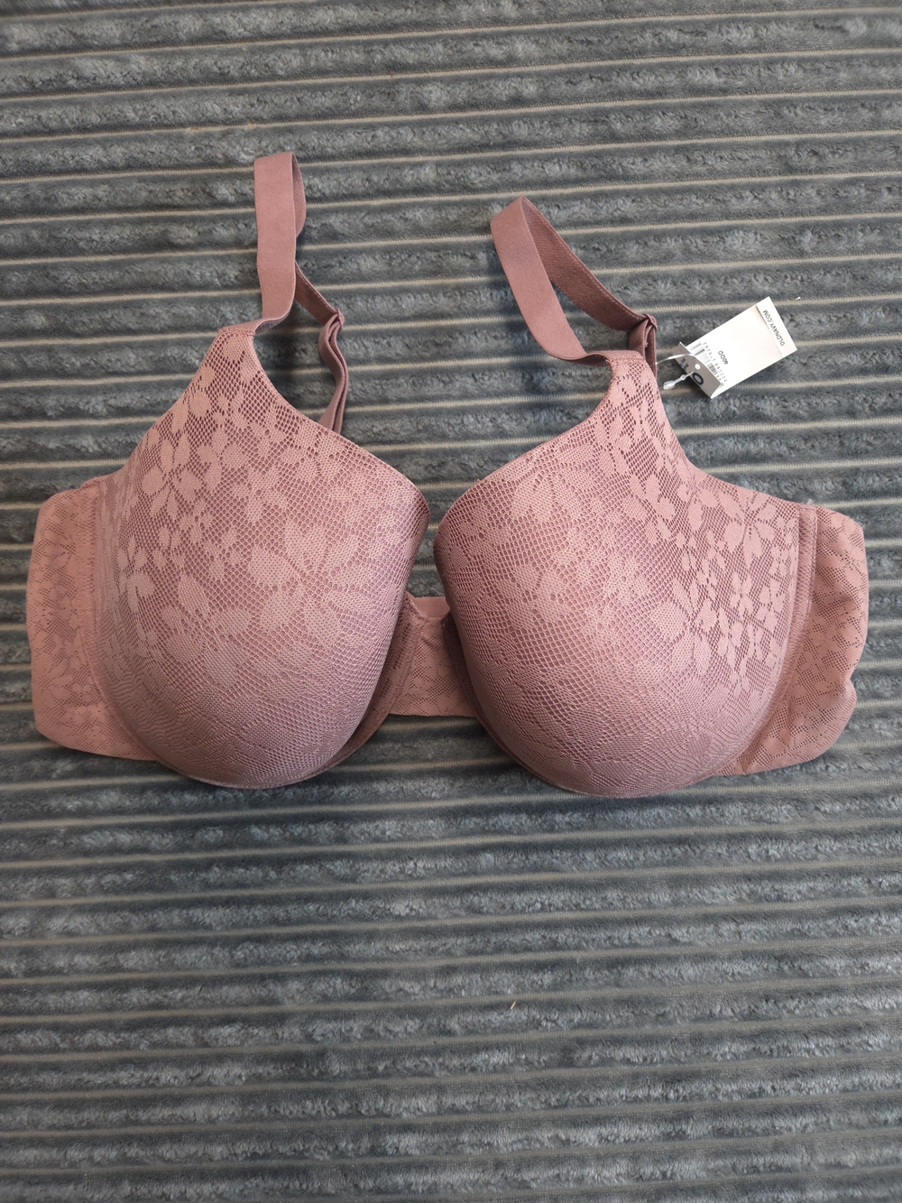 Old Navy Mauve Lace T-Shirt Bra